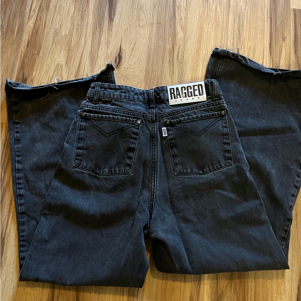 Ragged jeans wide leg